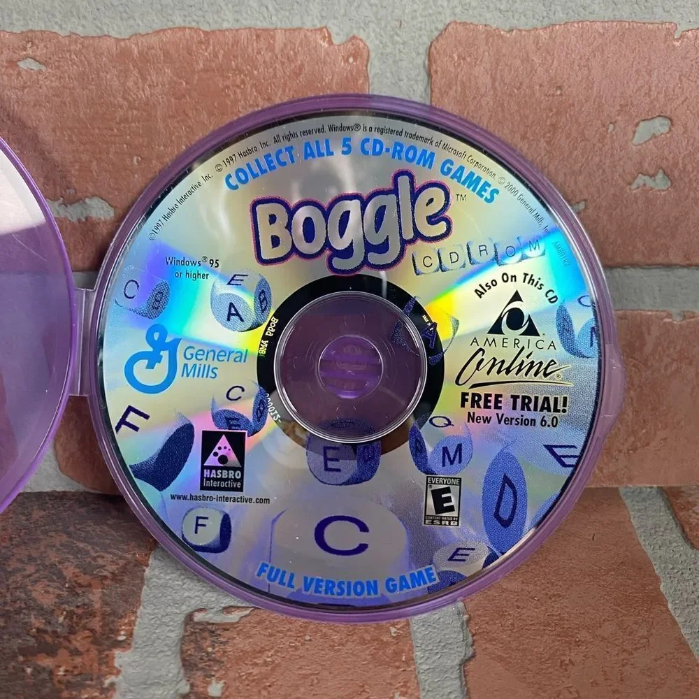 Boogle PC Games Ultimate CD-Rom Full Version Game AOLgeneal Mills 1997